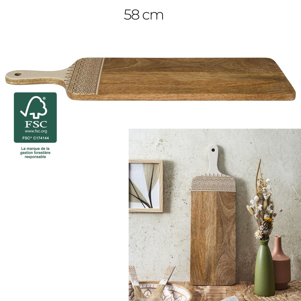 Präsentationsbrett Serviertablett Mango Dune Terra 58cm Servierbrett