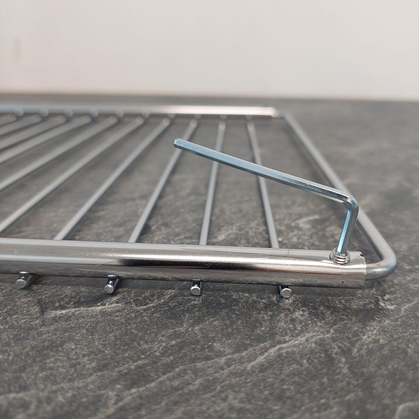 Universal Grillrost 32 cm x 37 - 65 cm AUSZIEHBAR Backofenrost verstellbar Grillgitter Made in Italy 🇮🇹