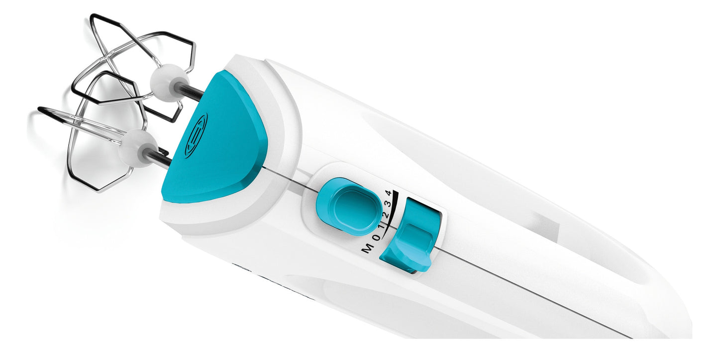 Bosch CleverMixx FUN Handmixer MFQ2210D – 375W Handrührgerät mit Edelstahl-Zubehör