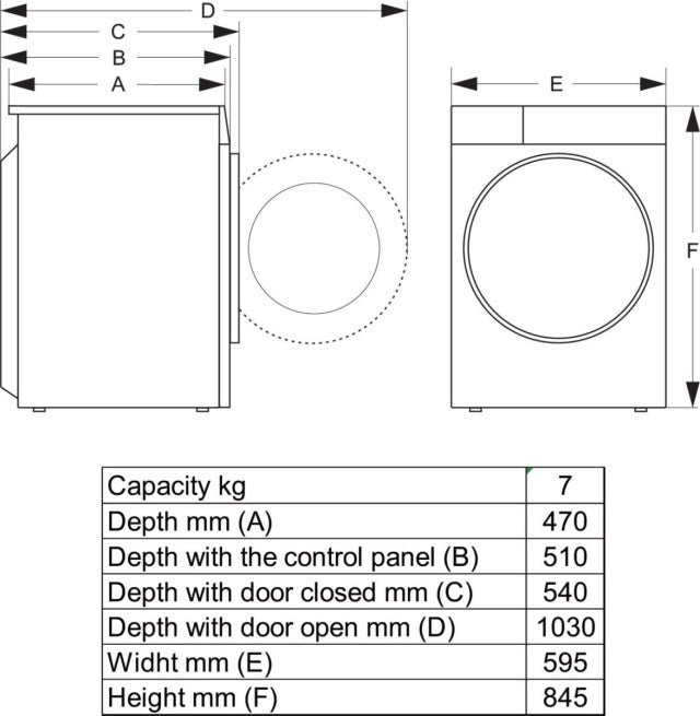 Gorenje 7 Kg Wärmepumpentrockner DHNE72 Trockner