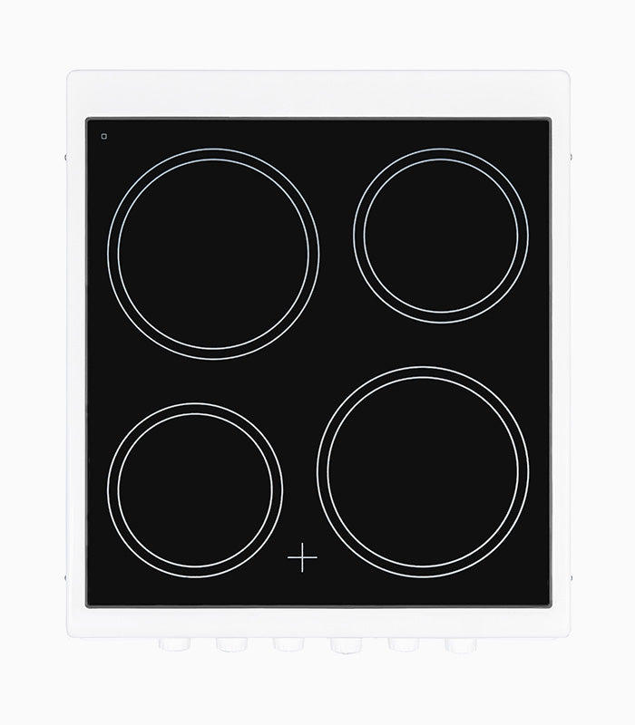 Standherd mit Ceranfeld GGV EXQUISIT ECM 5-4.1 Elektrostandherd Backofen