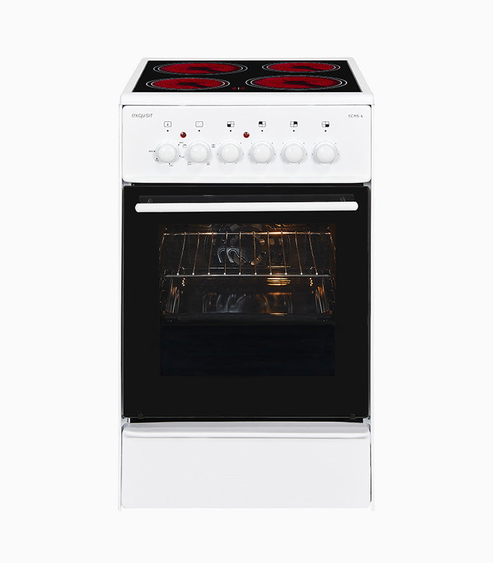 Standherd mit Ceranfeld GGV EXQUISIT ECM 5-4.1 Elektrostandherd Backofen