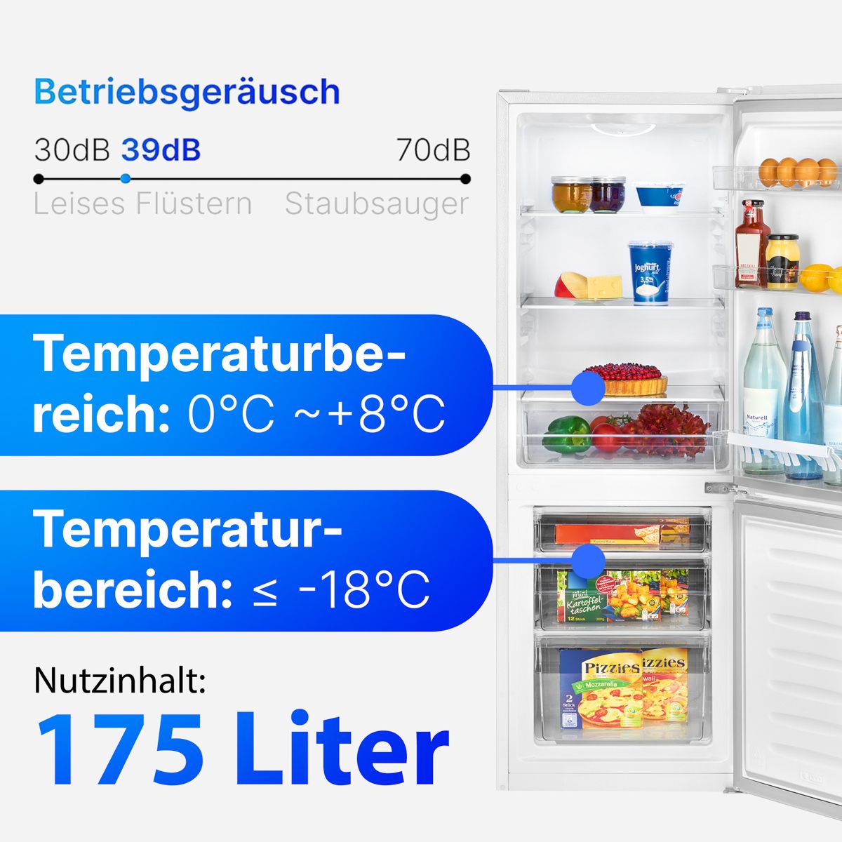 BOMANN KG 322.1 weiß Kühlgefrierkombination 143 cm
