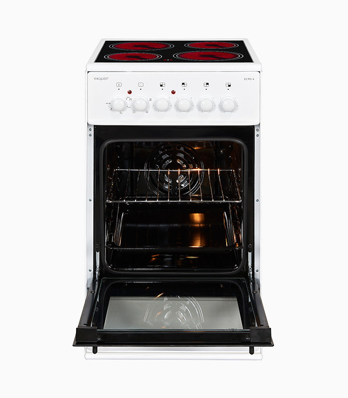 Standherd mit Ceranfeld GGV EXQUISIT ECM 5-4.1 Elektrostandherd Backofen