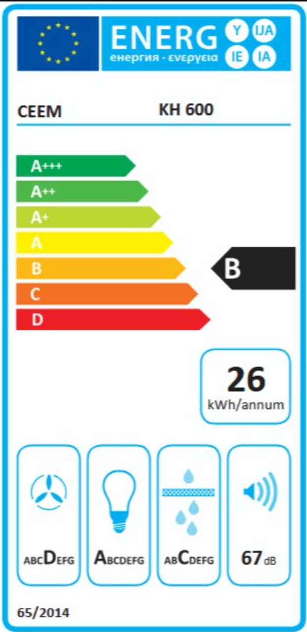 CEEM by Vestel  Dunstabzugshaube 60 cm - KH 600