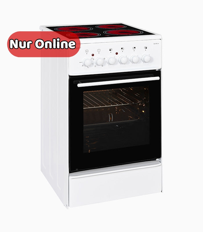 Standherd mit Ceranfeld GGV EXQUISIT ECM 5-4.1 Elektrostandherd Backofen