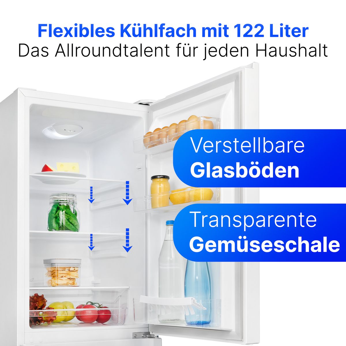 BOMANN KG 322.1 weiß Kühlgefrierkombination 143 cm